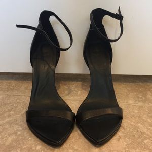 Black scrappy heels